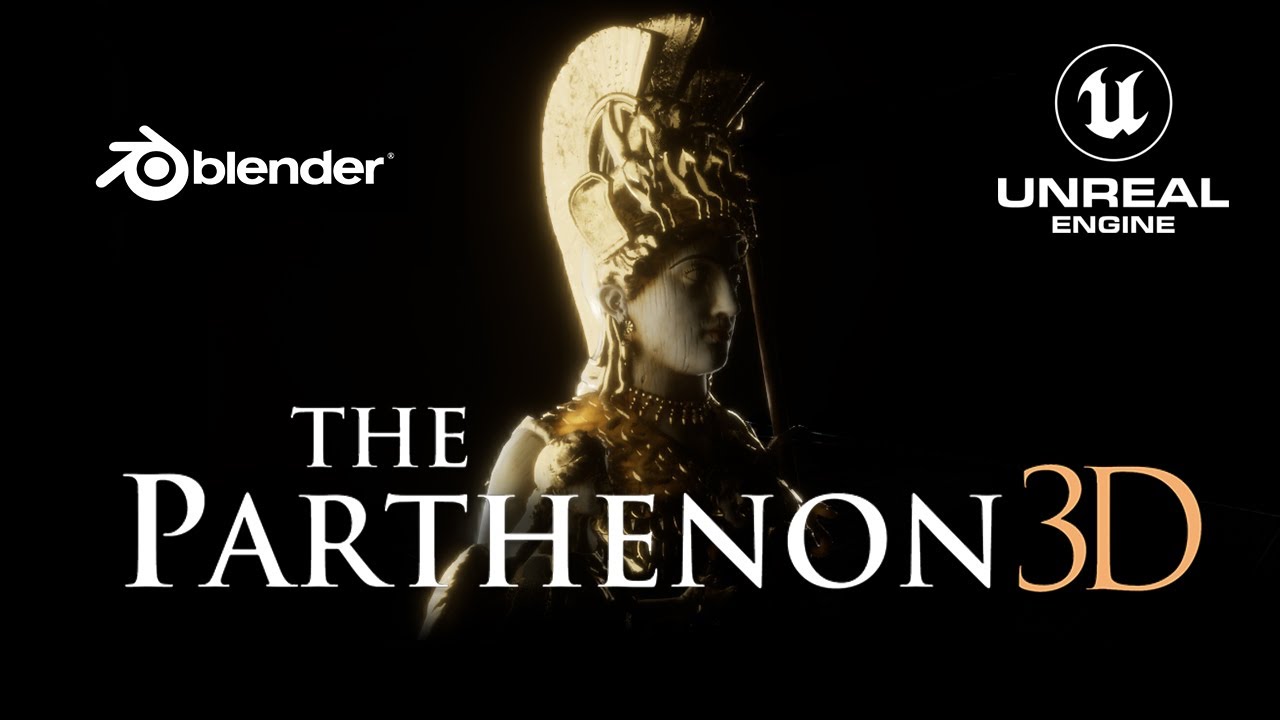 The Parthenon 3D - Ancient Greece in UNREAL ENGINE 5 + BLENDER [4K]