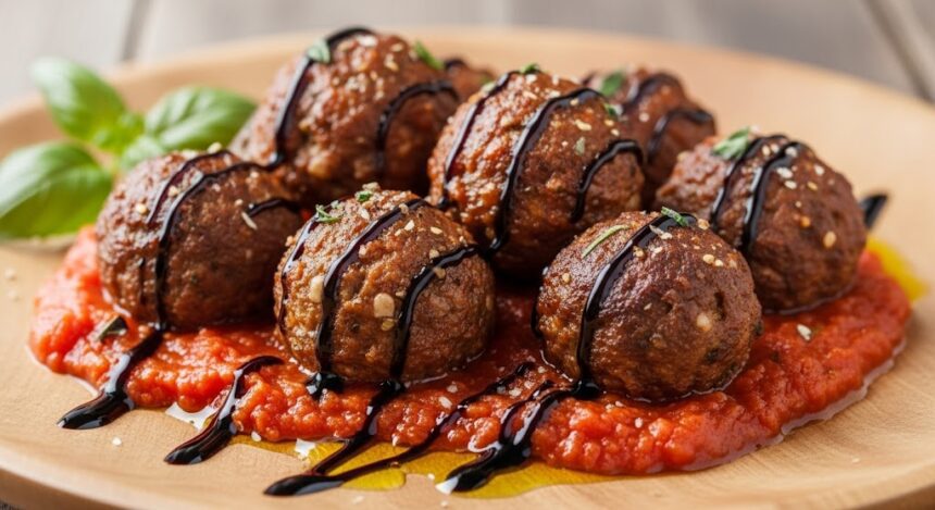 Spicy Greek Meatballs in Rich Tomato and Balsamic Sauce: A Flavor-Packed Recipe You’ll Crave Again and Again 35
