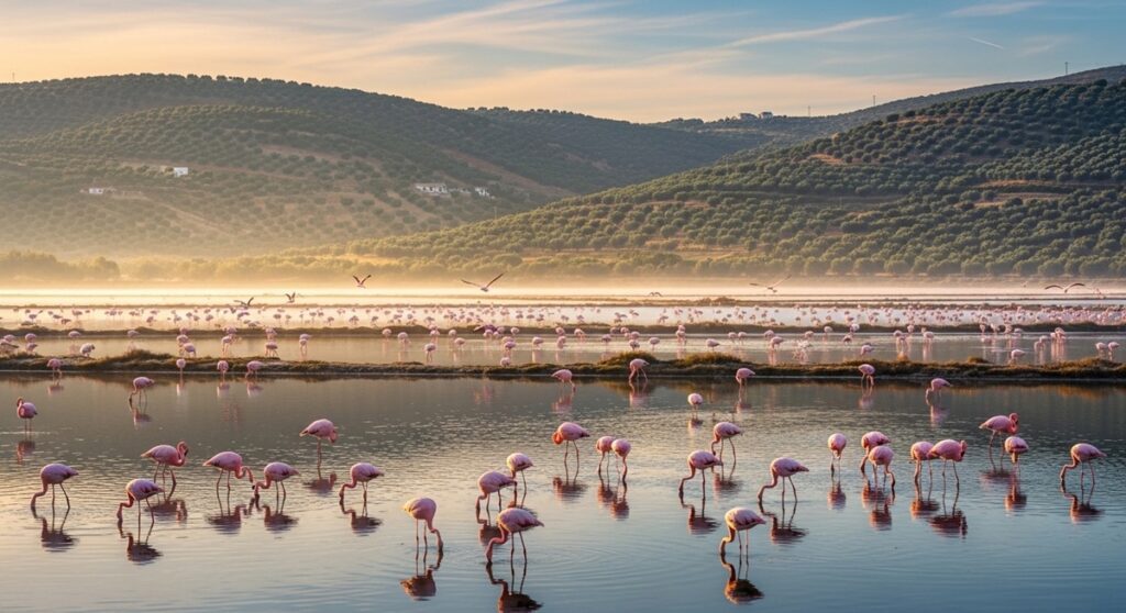 The Pink Winged Guardians: Flamingos in the Salt Lakes of Greece 16