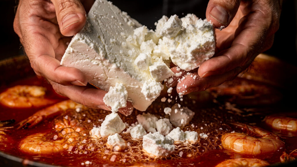 Saganaki Shrimp with Tomatoes, Ouzo, and Feta | A Taste of Greece in Every Bite 17