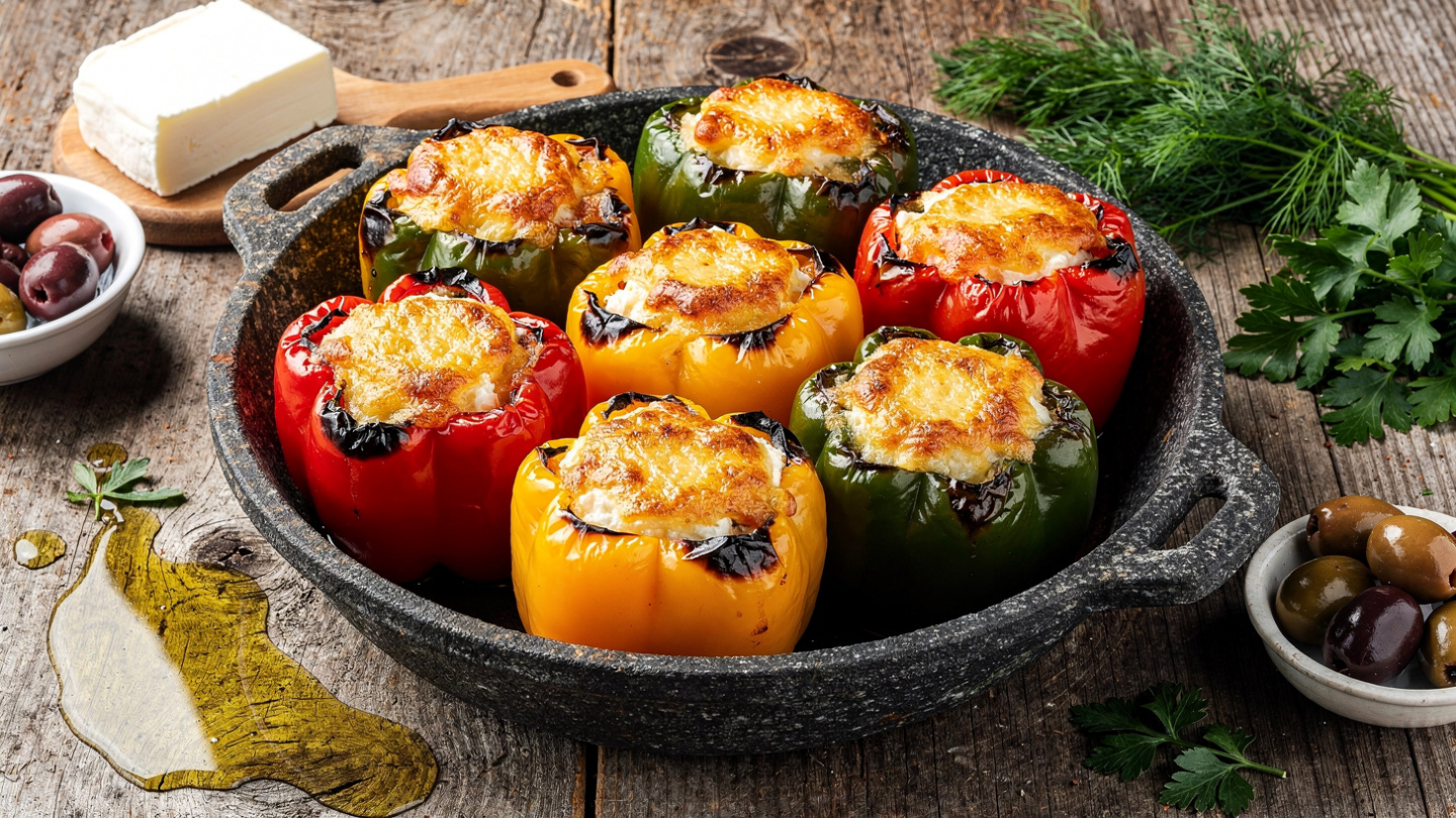 Stuffed Colorful Peppers Recipe | A Light, Flavor-Packed Mediterranean Delight 11