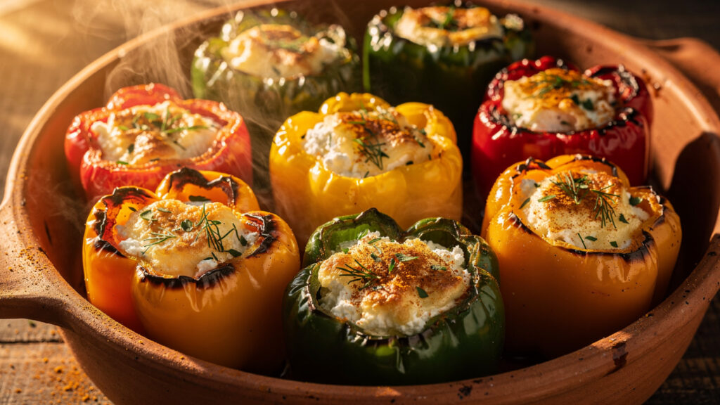 Stuffed Colorful Peppers Recipe | A Light, Flavor-Packed Mediterranean Delight 14