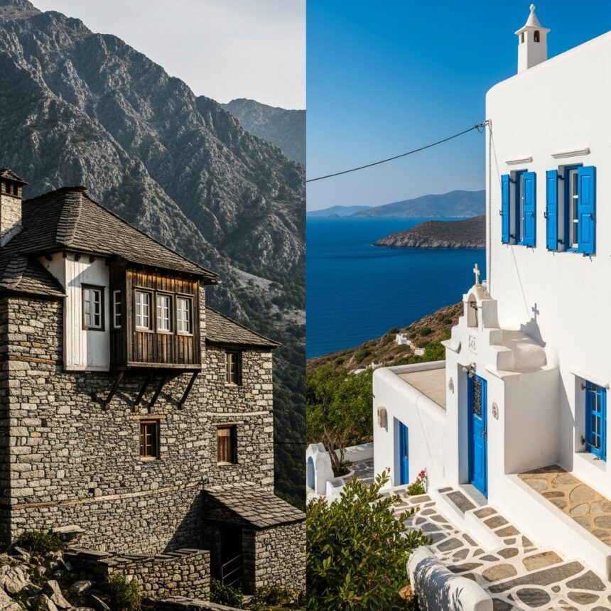 Architecture of the Countryside in Greece | Houses, Farms, and ...
