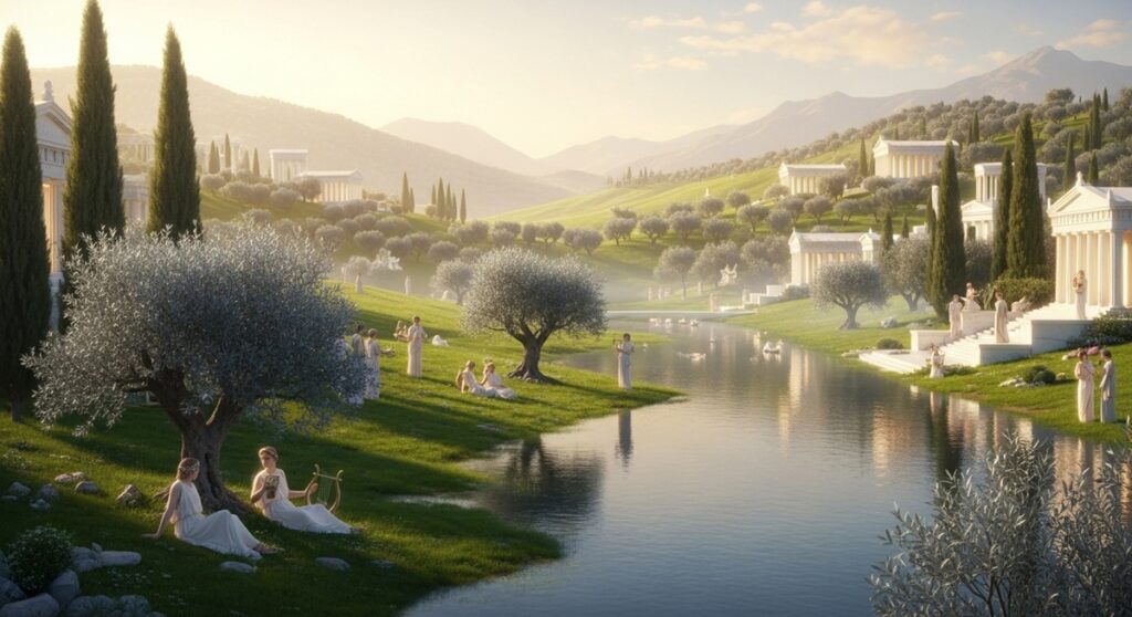 Exploring the Champs-Élysées and Islands of the Blessed in Ancient Greek Mythology 15