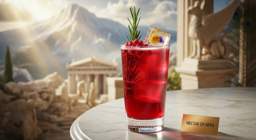 Nectar of Hera: A Regal Pomegranate and Red Wine Spritzer for the Modern Olympian 41