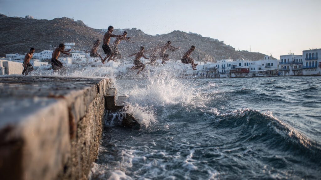 Witnessing the Sanctification of the Icy Blue Sea During the Greek Epiphany 13